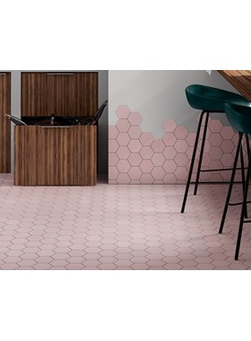 EQUIPE KROMATIKA ROSE 11.6X10.1cm - ΕΞΑΓΩΝΑ ΜΑΤ ΡΟΖ ΓΡΑΝΙΤΟΠΛΑΚΑΚΙΑ 26465