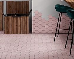 EQUIPE KROMATIKA ROSE 11.6X10.1cm - ΕΞΑΓΩΝΑ ΜΑΤ ΡΟΖ ΓΡΑΝΙΤΟΠΛΑΚΑΚΙΑ 26465