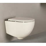 BIANCO LENTA RIMLESS 381600C-311 - ΛΕΚΑΝΗ ΚΡΕΜΑΣΤΗ IVORY MATT (53cm) ME SOFT ΚΑΘΙΣΜΑ