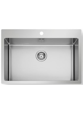PYRAMIS ISTROS FM 75,5x51cm 1B INOX ΒΟΥΡΤΣΙΣΜΕΝΟ - ΝΕΡΟΧΥΤΗΣ ΕΝΘΕΤΟΣ ΛΕΙΟΣ