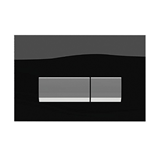 WISA VIVENTE F390-400 BLACK GLASS/CHROME - ΠΛΑΚΕΤΑ ΜΑΥΡΟ ΓΥΑΛΙ/ΧΡΩΜΕ ΓΥΑΛΙΣΤΕΡΗ