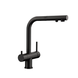 BLANCO FONTAS-S II 526672 BLACK MAT - ΜΑΥΡΗ ΜΑΤ ΜΠΑΤΑΡΙΑ ΚΟΥΖΙΝΑΣ ΜΕ ΝΤΟΥΣ KAI ΕΞΟΔΟ ΦΙΛΤΡΟΥ