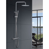 IMEX MOSCU BDK034 - ΑΝΟΞΕΙΔΩΤΗ ΜΑΤ ΡΥΘΜΙΖΟΜΕΝΗ ΣΤΗΛΗ ΝΤΟΥΣ 88-125cm INOX 2 ΕΞΟΔΩΝ