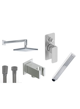 EURORAMA QUADRA INOX FINISH ΕΝΤΟΙΧΙΣΜΕΝΗ 2 ΕΞΟΔΩΝ (ΝΤΟΥΣ ΧΕΙΡΟΣ,ΟΡΟΦΗΣ)