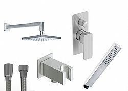 EURORAMA QUADRA INOX FINISH ΕΝΤΟΙΧΙΣΜΕΝΗ 2 ΕΞΟΔΩΝ (ΝΤΟΥΣ ΧΕΙΡΟΣ,ΟΡΟΦΗΣ)