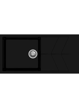 MACART STATUS D-100 L (100x50cm) ONYX (ΜΑΥΡΟ) - ΝΕΡΟΧΥΤΗΣ ΓΡΑΝΙΤΕΝΙΟΣ ΕΝΘΕΤΟΣ