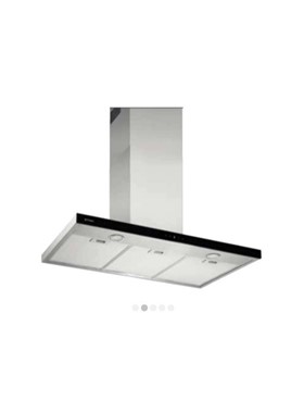 PYRAMIS GRANDEZZO 90cm INOX & ΜΑΥΡΟ ΓΥΑΛΙ - ΑΠΟΡΡΟΦΗΤΗΡΑΣ ΕΠΙΤΟΙΧΟΣ ΚΑΜΙΝΑΔΑ 065039901