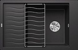 BLANCO ELON XL 6 S (78X50) ANTHRACITE - ΝΕΡΟΧΥΤΗΣ ΓΡΑΝΙΤΕΝΙΟΣ ΕΝΘΕΤΟΣ ΜΕ ΠΛΕΓΜΑ ΑΠΟΣΤΡΑΓΓΙΣΗΣ