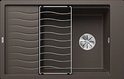 BLANCO ELON XL 6 S (78X50) COFFEE - ΝΕΡΟΧΥΤΗΣ ΓΡΑΝΙΤΕΝΙΟΣ ΕΝΘΕΤΟΣ ΜΕ ΠΛΕΓΜΑ ΑΠΟΣΤΡΑΓΓΙΣΗΣ