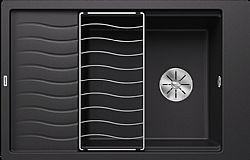 BLANCO ELON XL 6 S (78X50) BLACK - ΝΕΡΟΧΥΤΗΣ ΓΡΑΝΙΤΕΝΙΟΣ ΕΝΘΕΤΟΣ ΜΕ ΠΛΕΓΜΑ ΑΠΟΣΤΡΑΓΓΙΣΗΣ