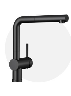 BLANCO LINUS-S BLACK MATT - ΜΠΑΤΑΡΙΑ ΚΟΥΖΙΝΑΣ ΜΕ ΝΤΟΥΣ GERMANY 525807