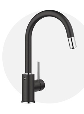 BLANCO MIDA-S ANTHRACITE - ΜΠΑΤΑΡΙΑ ΚΟΥΖΙΝΑΣ ΜΕ ΝΤΟΥΣ MADE IN GERMANY 521455