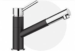 BLANCO KANO-S BLACK/CHROME - ΜΠΑΤΑΡΙΑ ΚΟΥΖΙΝΑΣ ΜΕ ΝΤΟΥΣ MADE IN GERMANY