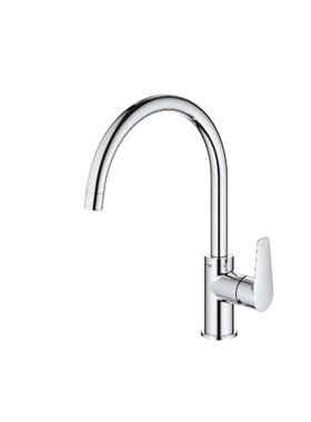GROHE 31367001 BAU EDGE CHROME - ΜΠΑΤΑΡΙΑ ΚΟΥΖΙΝΑΣ