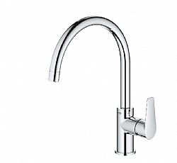 GROHE 31367001 BAU EDGE CHROME - ΜΠΑΤΑΡΙΑ ΚΟΥΖΙΝΑΣ