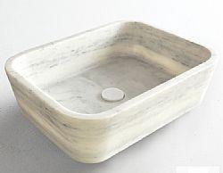 FOSSIL GAIA CARRARA NUOVO 60X38 - ΜΑΡΜΑΡΙΝΟΣ ΝΙΠΤΗΡΑΣ ΕΠΙΤΡΑΠΕΖΙΟΣ DS 60-300