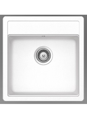 SCHOCK CRISTALITE MANHATTAN 30050-1301 (49x51cm) ALPINA/SUPERWHITE - ΝΕΡΟΧΥΤΗΣ ΓΡΑΝΙΤΕΝΙΟΣ ΕΝΘΕΤΟΣ