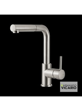 ARMANDO VICARIO FLUO 18580-110 INOX FINISH - ΜΠΑΤΑΡΙΑ ΚΟΥΖΙΝΑΣ ΜΕ ΝΤΟΥΣ