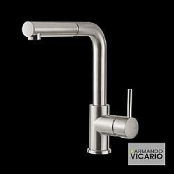 ARMANDO VICARIO FLUO 18580-110 INOX FINISH - ΜΠΑΤΑΡΙΑ ΚΟΥΖΙΝΑΣ ΜΕ ΝΤΟΥΣ