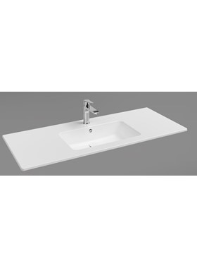 BIANCO CERAMICA FLAT 36121 - ΝΙΠΤΗΡΑΣ ΠΟΡΣΕΛΑΝΗΣ 121,5x46,5cm ΕΠΙΚΑΘΗΜΕΝΟΣ ΕΠΙΠΛΟΥ