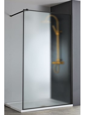 ΠΑΝΕΛ ΝΤΟΥΣΙΕΡΑΣ ΜΑΥΡΟ DEVON IWIS FLUTED WALK-IN IW100FC-400 (100x200cm) ΚΑΤΑ ΑΛΑΤΩΝ