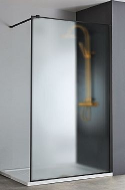 ΠΑΝΕΛ ΝΤΟΥΣΙΕΡΑΣ ΜΑΥΡΟ DEVON IWIS FLUTED WALK-IN IW100FC-400 (100x200cm) ΚΑΤΑ ΑΛΑΤΩΝ