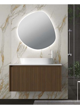 ΕΠΙΠΛΟ ΜΠΑΝΙΟΥ GRACE 1 101Χ51CM ΣΕ ΚΟΝΤΡΑ ΠΛΑΚΕ ΘΑΛΑΣΣΗΣ ΜΕ ΚΑΠΛΑΜΑ ΔΡΥ