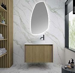 ΕΠΙΠΛΟ ΜΠΑΝΙΟΥ GRACE 3 81Χ51CM ΣΕ ΚΟΝΤΡΑ ΠΛΑΚΕ ΘΑΛΑΣΣΗΣ ΜΕ ΚΑΠΛΑΜΑ