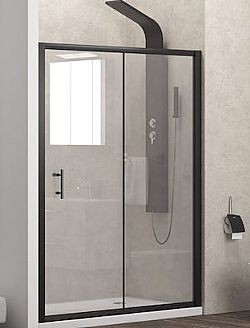 ΚΑΜΠΙΝΑ ΝΤΟΥΣΙΕΡΑΣ ΜΑΥΡΗ ΑΠΟ ΤΟΙΧΟ ΣΕ ΤΟΙΧΟ F500 NERO (100xY190 cm) - ΔΙΑΦΑΝΟ ΚΡΥΣΤΑΛΛΟ ΚΑΤΑ ΤΩΝ ΑΛΑΤΩΝ