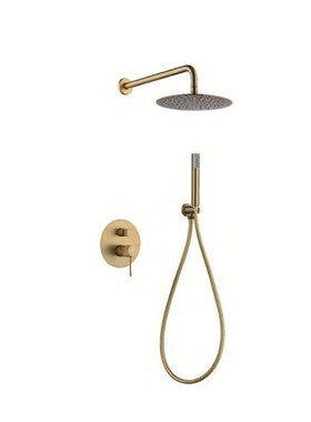 IMEX LINE GPD038/OC - SET ΕΝΤΟΙΧΙΣΜΟΥ 2 ΕΞΟΔΩΝ (ΝΤΟΥΣ ΧΕΙΡΟΣ, ΟΡΟΦΗΣ) ΧΡΥΣΟ ΜΑΤ