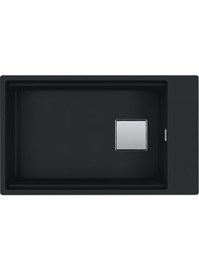 FRANKE KUBUS-2 KNG 110-62 (76 X 46) BLACK MATT - ΝΕΡΟΧΥΤΗΣ ΓΡΑΝΙΤΕΝΙΟΣ ΥΠΟΚΑΘΗΜΕΝΟΣ