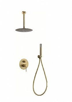 IMEX LINE GPQ038/OC - SET ΕΝΤΟΙΧΙΣΜΟΥ 2 ΕΞΟΔΩΝ (ΝΤΟΥΣ ΧΕΙΡΟΣ, ΒΡΑΧΙΟΝΑΣ ΜΕ ΝΤΟΥΣ ΟΡΟΦΗΣ) ΧΡΥΣΟ ΜΑΤ