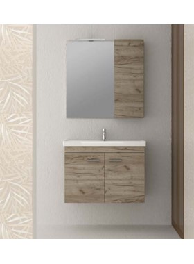 ΕΠΙΠΛΟ ΜΠΑΝΙΟΥ EMILIA NO2 80Χ45CM ΠΛΗΡΕΣ ΣΕ ΧΡΩΜΑ GREY CRAFT