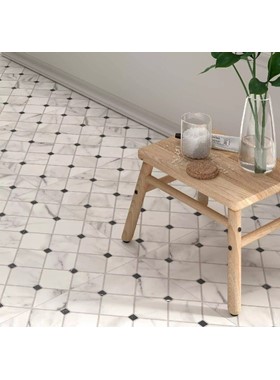 SN 44Χ44 - ΓΡΑΝΙΤΟΠΛΑΚΑΚΙ ΟΨΗΣ ΛΕΥΚΟΥ ΜΑΡΜΑΡΟΥ ΜΕ ΜΑΥΡΟ ΤΑΚΑΚΙ SPAIN