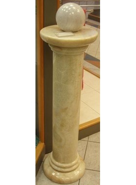 ΜΑΡΜΑΡΙΝΗ ΚΟΛΩΝΑ / ΑΝΘΟΣΤΗΛΗ ΥΨΟΥΣ 95CM ΚΑΙ ΔΙΑΜΕΤΡΟΥ ΚΑΠΑΚΙΟΥ 21CM ΑΠΟ ΦΥΣΙΚΟ ΠΕΤΡΩΜΑ ΟΝΥΧΑ