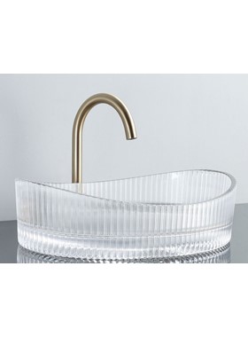 VOSS CAVO VL1150-000 GLASS CLEAR - ΝΙΠΤΗΡΑΣ ΓΥΑΛΙΝΟΣ 50x37,5cm ΕΠΙΤΡΑΠΕΖΙΟΣ