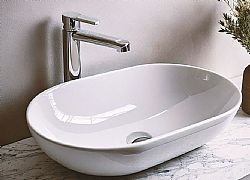 BIANCO CERAMICA LOOP 32055-300 - ΝΙΠΤΗΡΑΣ ΠΟΡΣΕΛΑΝΗΣ 57,5x36,5cm ΕΠΙΤΡΑΠΕΖΙΟΣ