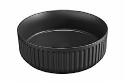 BIANCO CERAMICA ETNA-S BLACK MAT 33136-401 - ΝΙΠΤΗΡΑΣ ΠΟΡΣΕΛΑΝΗΣ Φ36cm ΕΠΙΤΡΑΠΕΖΙΟΣ