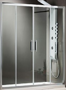 ΚΑΜΠΙΝΑ ΝΤΟΥΣΙΕΡΑΣ AXIS SLIDER SL2X180C (177-181 CM) - ΔΙΑΦΑΝΟ ΚΡΥΣΤΑΛΛΟ ΚΑΤΑ ΤΩΝ ΑΛΑΤΩΝ