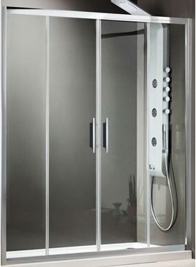 ΚΑΜΠΙΝΑ ΝΤΟΥΣΙΕΡΑΣ AXIS SLIDER SL2X170C+2X3 (174-177 CM) - ΔΙΑΦΑΝΟ ΚΡΥΣΤΑΛΛΟ ΚΑΤΑ ΤΩΝ ΑΛΑΤΩΝ