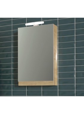 ΚΑΘΡΕΠΤΗΣ NRS 45X70CM L.HICKORY ΜΕ ΝΤΟΥΛΑΠΙ ΣΤΟ ΠΙΣΩ ΜΕΡΟΣ ΚΑΙ ΦΩΤΙΣΤΙΚΟ