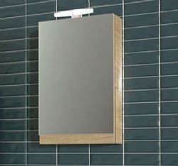 ΚΑΘΡΕΠΤΗΣ NRS 45X70CM L.HICKORY ΜΕ ΝΤΟΥΛΑΠΙ ΣΤΟ ΠΙΣΩ ΜΕΡΟΣ ΚΑΙ ΦΩΤΙΣΤΙΚΟ