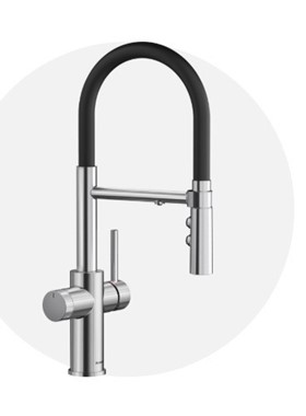 BLANCO CATRIS-S FLEXO FILTER PVD STEEL (ΘΑΜΠΟ) 526706 - ΜΠΑΤΑΡΙΑ ΚΟΥΖΙΝΑΣ ΜΕ ΝΤΟΥΣ KAI ΕΞΟΔΟ ΦΙΛΤΡΟΥ GERMANY