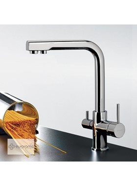 EURORAMA FILTER TAP 13534F-100 - ΜΠΑΤΑΡΙΑ ΚΟΥΖΙΝΑΣ ΧΡΩΜΕ ΜΕ ΕΞΟΔΟ ΦΙΛΤΡΟΥ ΝΕΡΟΥ