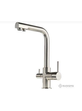 EURORAMA FILTER TAP 13534F-110 - ΜΠΑΤΑΡΙΑ ΚΟΥΖΙΝΑΣ INOX FINISH (ΘΑΜΠΟ) ΜΕ ΕΞΟΔΟ ΦΙΛΤΡΟΥ ΝΕΡΟΥ