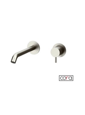 CORA COSMO 316L 6118-111 - ΜΠΑΤΑΡΙΑ ΝΙΠΤΗΡΟΣ ΕΝΤΟΙΧΙΣΜΕΝΗ 2 ΟΠΩΝ INOX BRUSHED