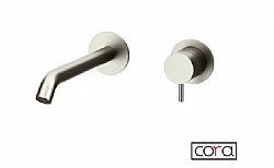 CORA COSMO 316L 6118-111 - ΜΠΑΤΑΡΙΑ ΝΙΠΤΗΡΟΣ ΕΝΤΟΙΧΙΣΜΕΝΗ 2 ΟΠΩΝ INOX BRUSHED