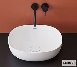 SCHOCK MINERALICAST S LIGHT 68502-301 - ΝΙΠΤΗΡΑΣ 39x39cm ΕΠΙΤΡΑΠΕΖΙΟΣ WHITE MAT