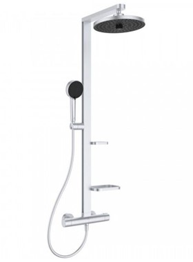 IDEAL STANDARD CERATHERM ALU+ SILVER BD583SI - ΘΕΡΜΟΣΤΑΤΙΚΗ ΣΤΗΛΗ ΝΤΟΥΣ 2 ΕΞΟΔΩΝ ΑΣΗΜΙ ΜΑΤ