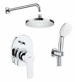 GROHE BAUEDGE ΣΕΤ ΕΝΤΟΙΧΙΣΜΟΥ 2 ΕΞΟΔΩΝ ΧΡΩΜΕ (ΝΤΟΥΣ ΧΕΙΡΟΣ,ΚΕΦΑΛΗ ΤΟΙΧΟΥ)